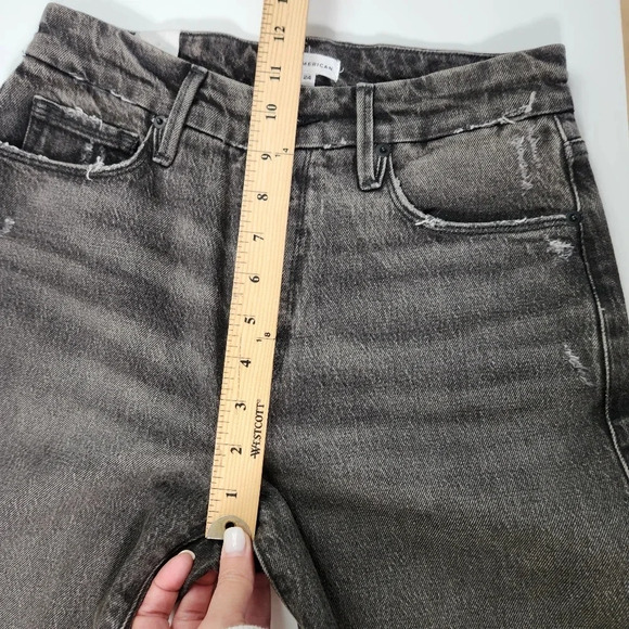 Good American Good Girlfriend High Rise Black Wash Loose in the Leg NWT Jeans 00 - Picture 15 of 15